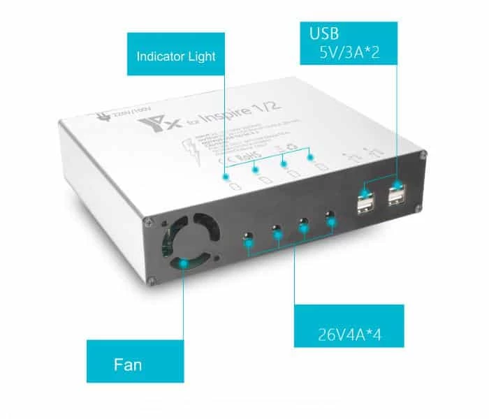 DJI INSPIRE 2 - 6 In 1 Lader - Afbeelding 4