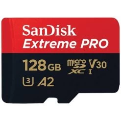 SanDisk Extreme Pro 128 GB Klasse 10/UHS-I (U3) MicroSDXC - 200 MB/s Lezen - 90 MB/s Schrijven